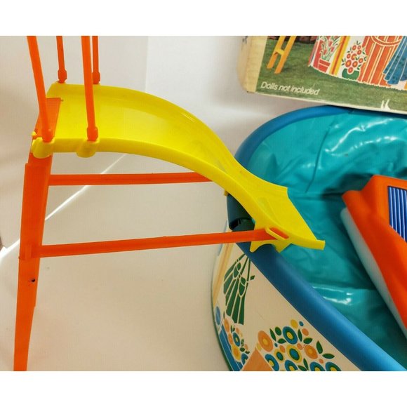 Barbie's Pool Party 1973 No 7795 Mattel Complete with Box No Dolls included - Picture 2 of 9